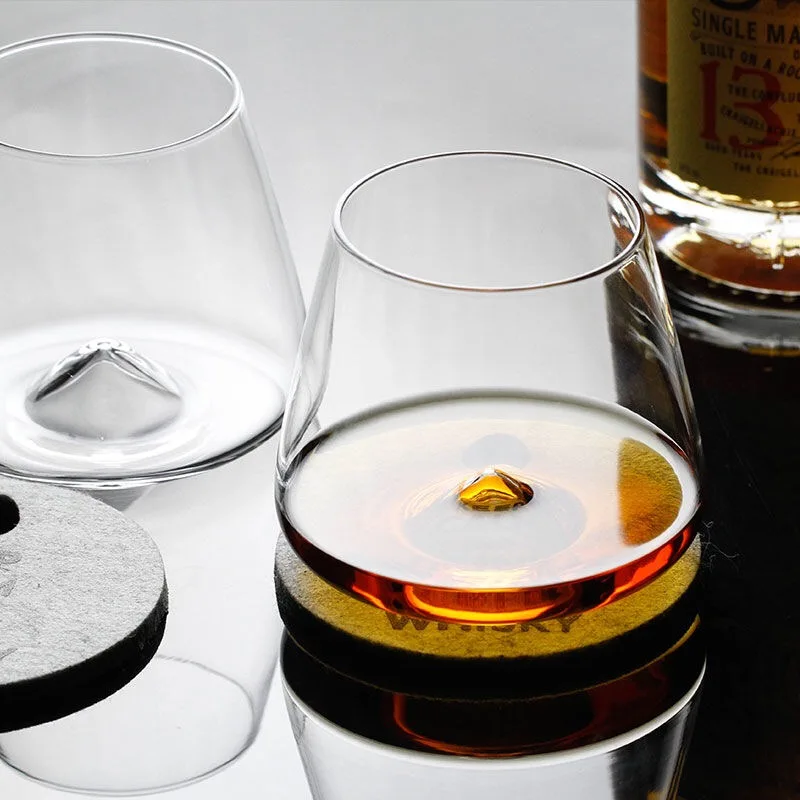 Стакан для виски с изображением кубиков льда красного вина бокал бренди Der Whiskybecher