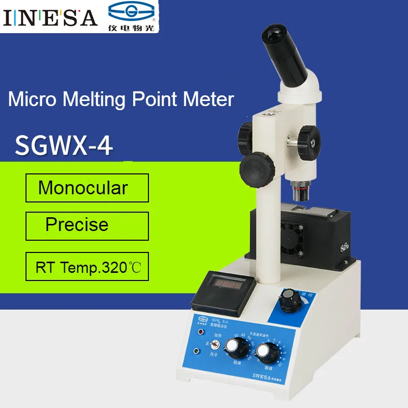

Micro Melting Point Meter Digital Capillary Tube & Hot Table Melting Point Detecter SGWX-4 Monocular Microscope 40x