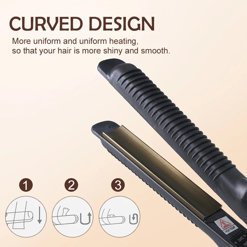 Pro Electronic Hair Curling Irons Curler Straightener Flat Iron Corrugated Crimper Waves Fast Temperature Control tool | Красота и