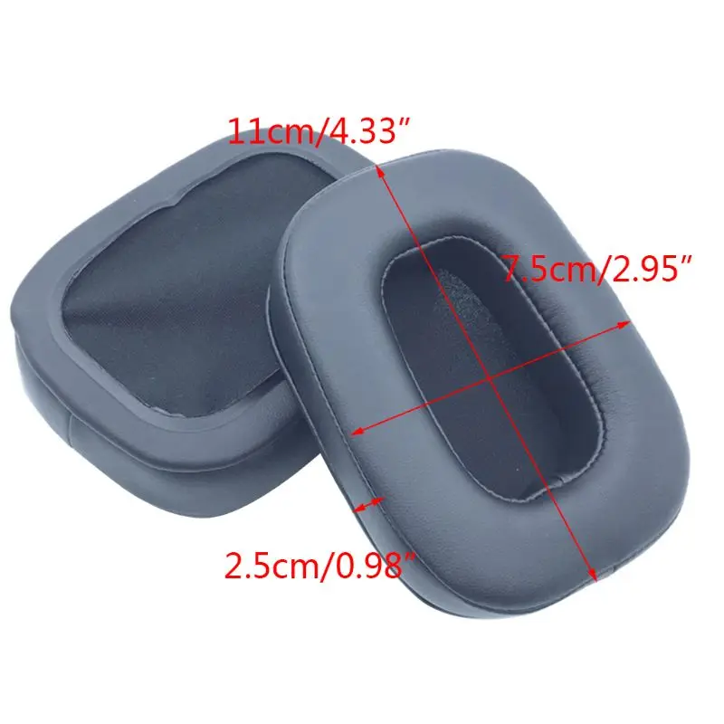 

1Pair Replacement Earpads Soft Ear Cover Cushion for Razer Tiamat 7.1 V2/2.2 V2 19QA