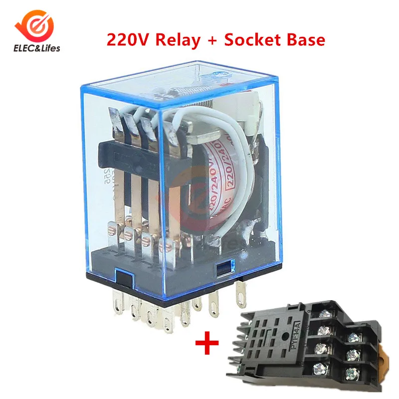 

Реле Aideepen MY4NJ 14-контактное