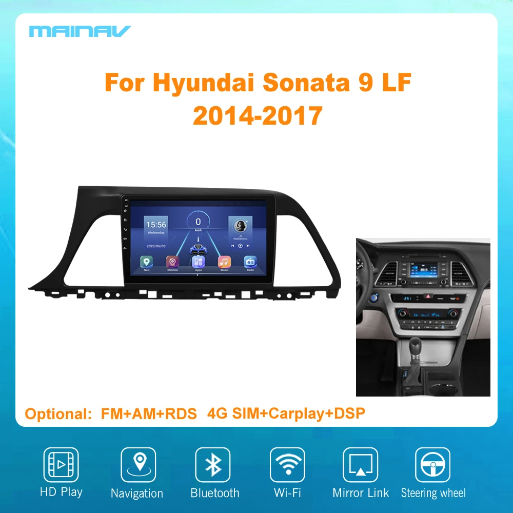 9 &quotAndroid 10 для Hyundai Sonata LF 2014 2017 RDS автомобильная навигация DSP CarPlay | Автомагнитолы -1005002359963176