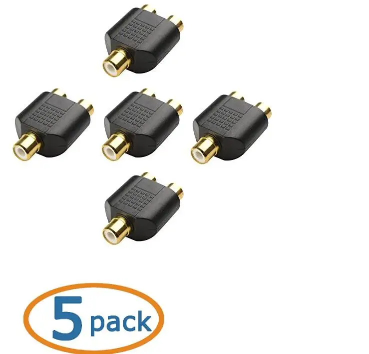 LBSC позолоченный RCA сплит-адаптер 5-Pack | Компьютеры и офис
