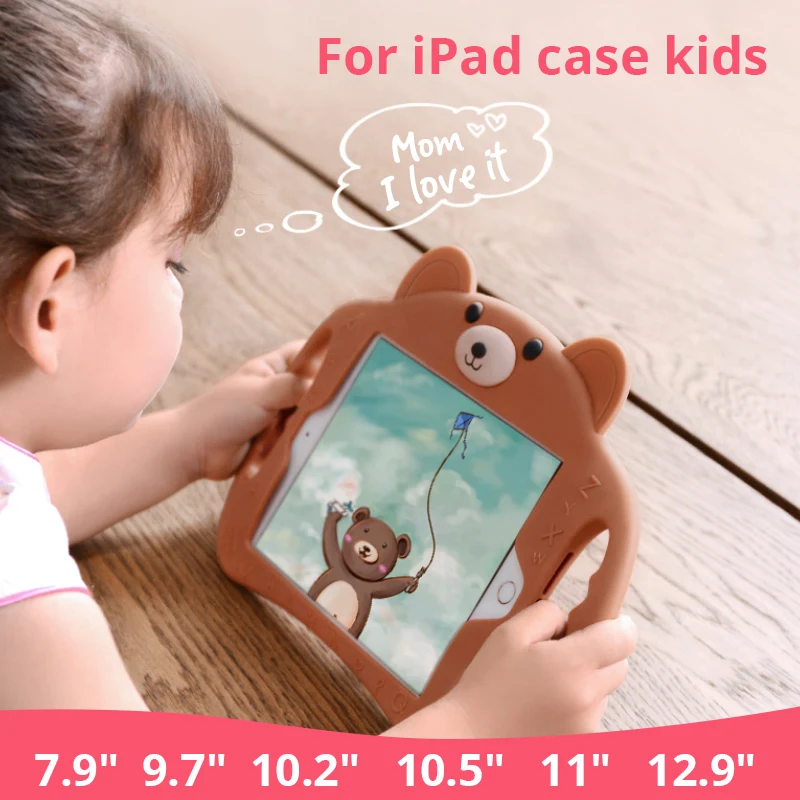 Ударопрочный силиконовый чехол PZOZ для ipad 2 3 4 2018 2017 Air 1 Pro 9 7 mini мягкий нетоксичный