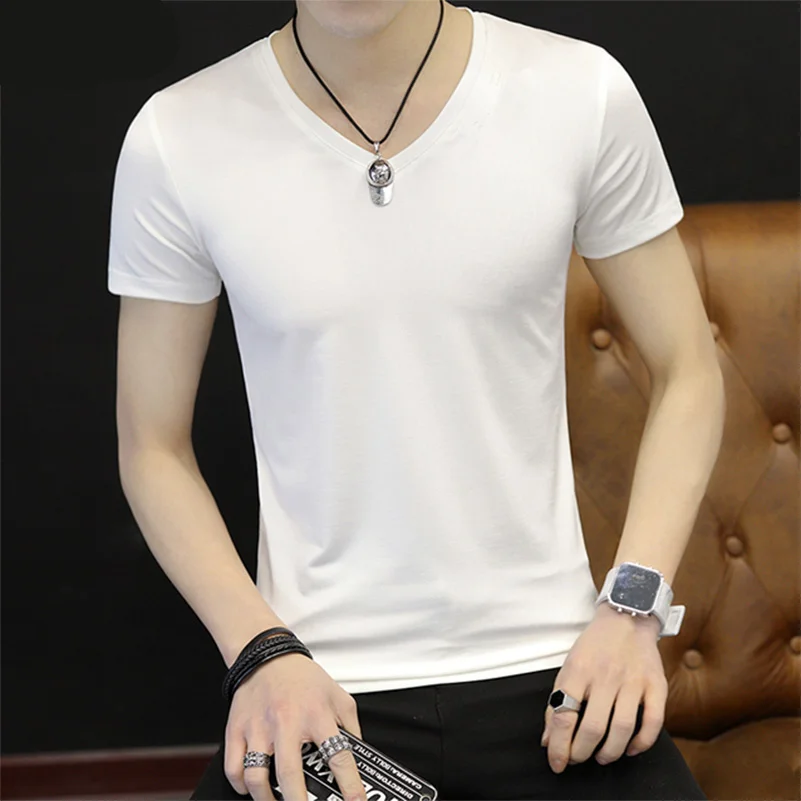 

New summer short-sleeved t-shirt men's trendy men's clothing on the wild 2657