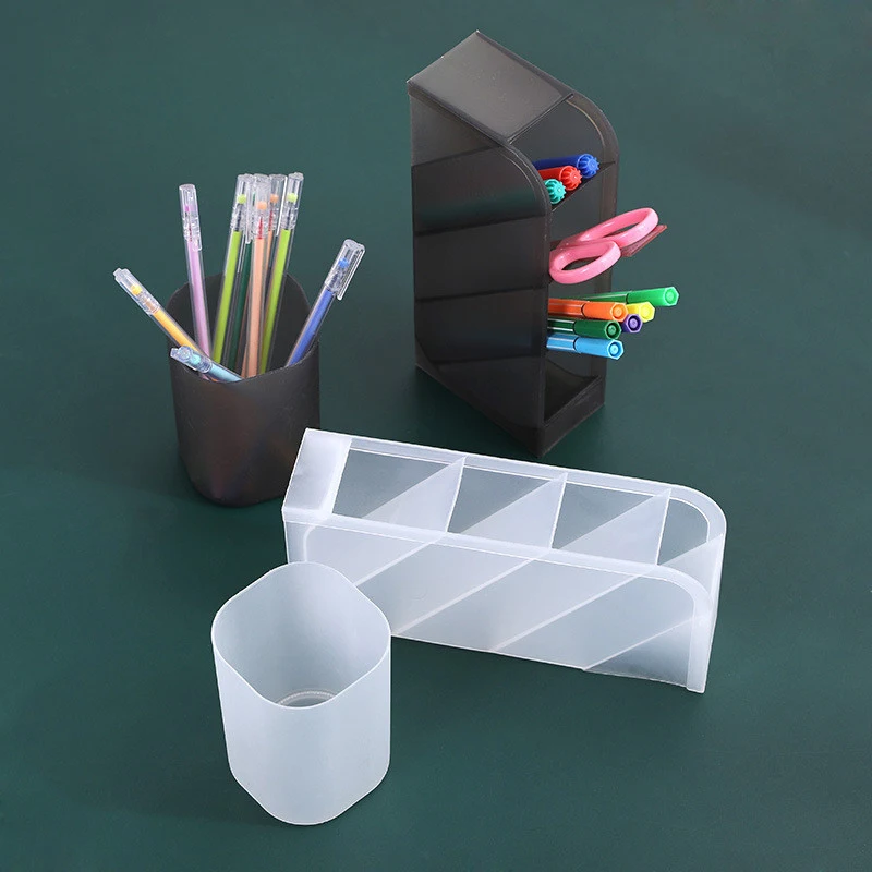 

Creative Multifunctional Desktop Organizer Pen Holder Makeup Storage Box School Office Accessories Stationery