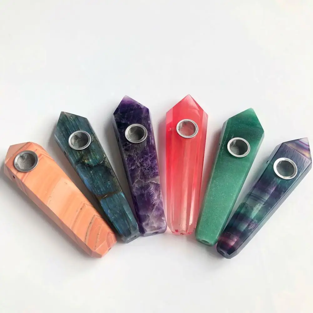 Курительная трубка из натурального кварцевого кристалла для лечения табака | Дом