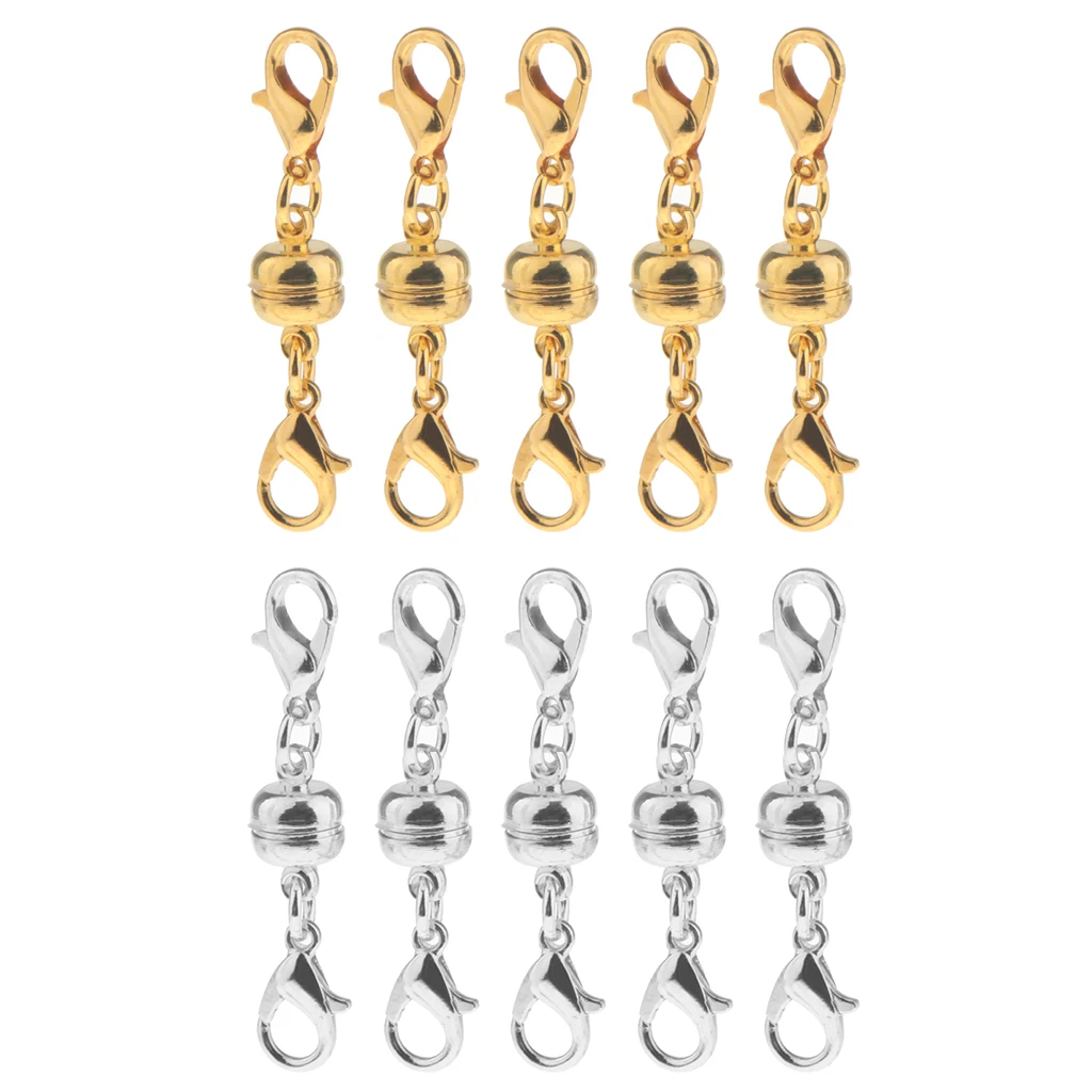

5pcs Two End Lobster Clasp Hook for Jewelry Converter Clasps Peanut Shape