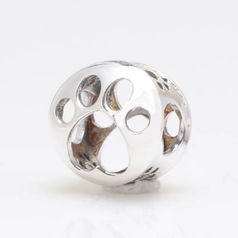 

Amaia Authentic S925 sterling silver Dog paw cute paw footprint beads Fit Original Charms Bracelet Necklace DIY Jewelry Making