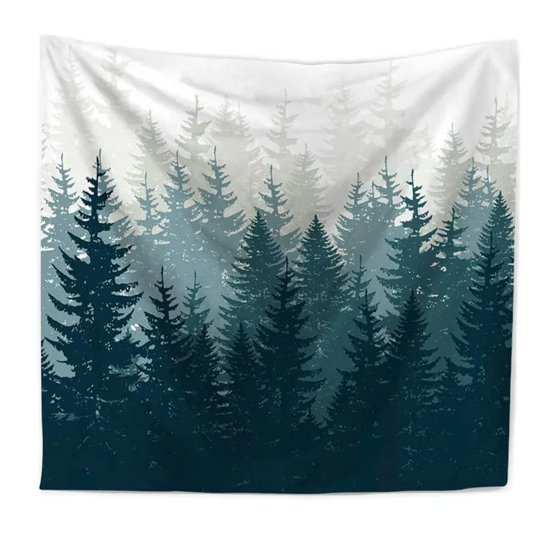 Новый настенный гобелен LeRadore из полиэстера на заказ лесное пляжное полотенце