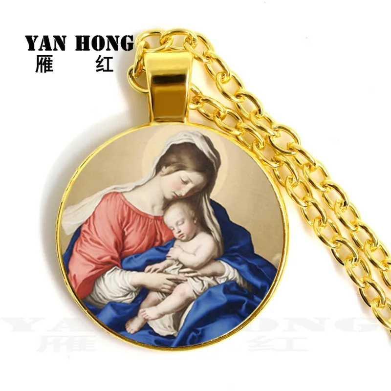 Православная Церковь часовня стеклянное ожерелье. 25 мм. Пусть Бог принесет вам