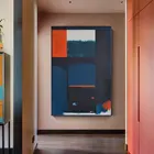 Настенные постеры в стиле ретро, Современная комбинированная живопись, абстрактные настенные картины для гостиной, входа в галерею, Homedeco