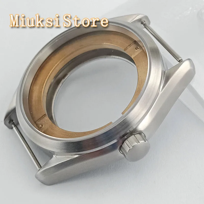 Corgeut 41 мм Серебряный чехол сапфировое стекло серебристый футляр для часов