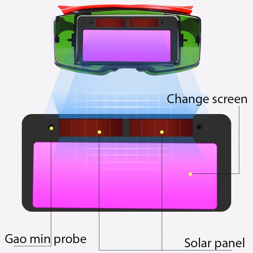 Солнечные автоматические очки для электросварки с регулирусветильник ением