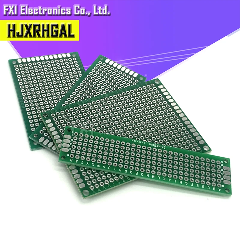 4 шт. 5x7 4x6 3x7 2x8 см двухсторонний медный Прототип pcb комплект универсальная плата для Ardui igmopnrq