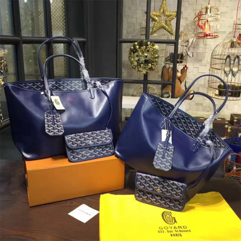 

women's double-sided leather large capacity shopping bag travel one shoulder hand Tote Bag mother brand design handbag