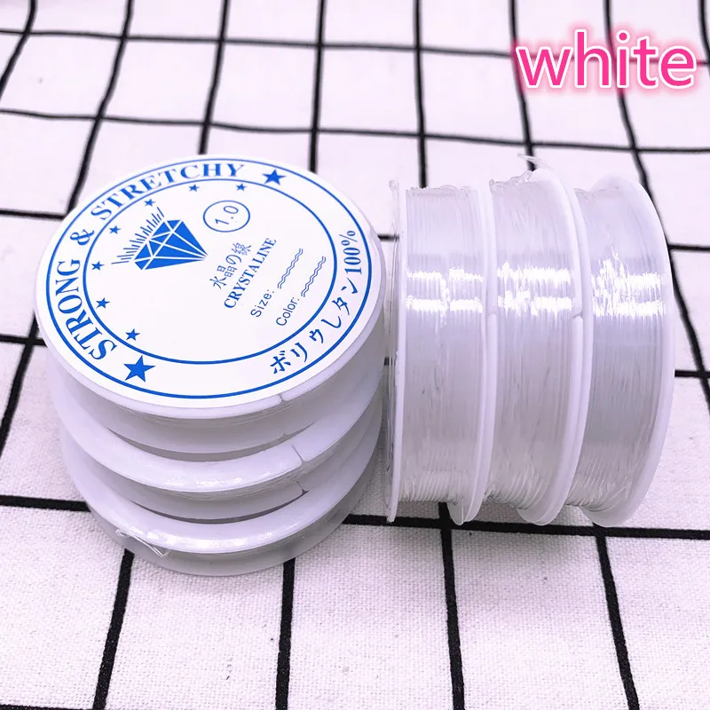 Цветная Гибкая эластичная Хрустальная веревка 1 0 мм шнур для изготовления
