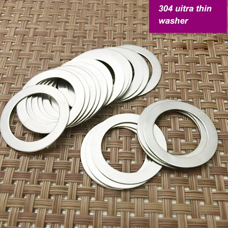 Ультратонкая 304 Стальная Плоская Шайба M8x10 11 12 13 14 16 мм thinkness 0 1 2 3 5 шайба
