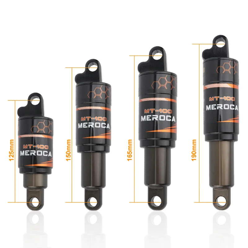 Задний амортизатор масляной пружины MEROCA для велосипеда 125 150 165 190 мм 750/850 фунтов