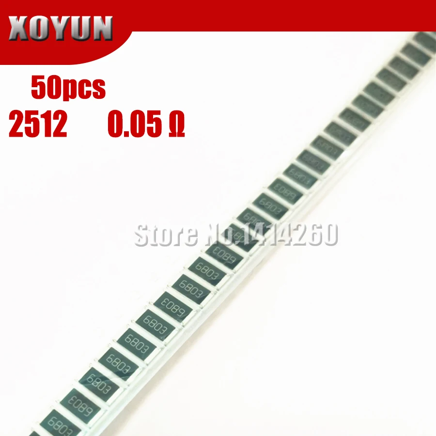 50 шт. 2512 SMD резистор 1% 1 Вт 0.05R 0 05 Ом 50mR R050|Резисторы| |