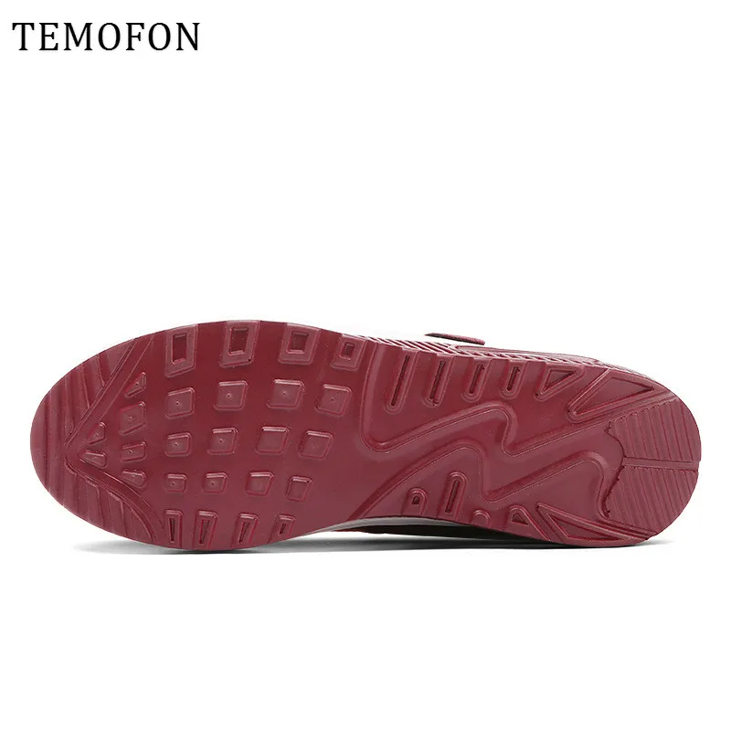 TEMOFON/женские кроссовки; обувь на платформе; женская дышащая повседневная обувь; обувь из вулканизированной сетки; черные женские кроссовки без застежки; HVT654