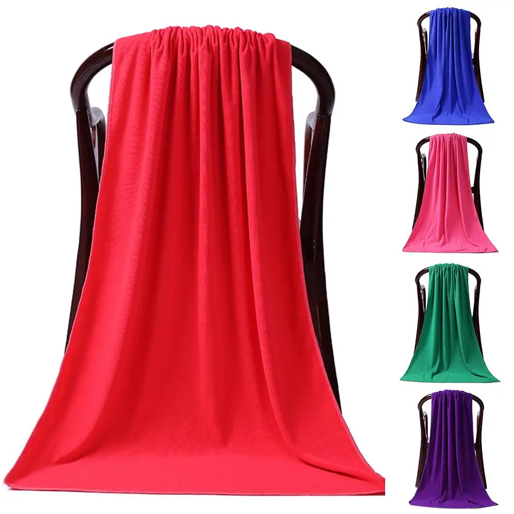 Пляжное полотенце из микрофибры большая абсорбирующая ткань 80x180 см сушильное