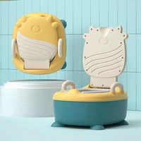 baby potty training toilet seat comfortable backrest cartoon pots portable baby pot for children potty toilet bedpan