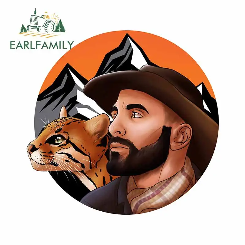 

EARLFAMILY 13 см x 12,6 см для дикой природы храбрости, автомобильная наклейка на бампер, Windows автомобильные мультипликационные наклейки, наклейки, в...