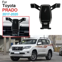 car phone holder air vent mount clip clamp mobile phone holder for toyota prado accessories 2017 2018 2019 2020