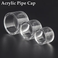 10pcs i d 2032mm thicken transparent acrylic pipe end cap plug connectors fish tank pipe fittings organic glass pipe connector