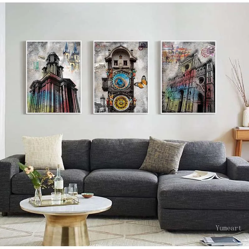 Современные европейские лондонские настенные художественные Ландшафтные