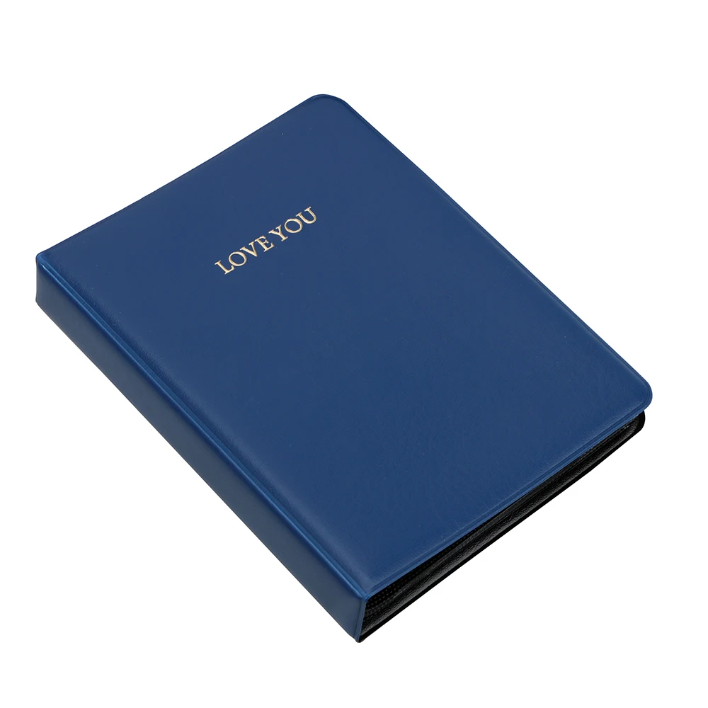 64 Pockets 3 Inch Fujifilm Instax Mini Film Photo Paper Album Book Instant Mini 9 8 7s 90 70 25 Camera Film Name Card Holder - Цвет: Синий