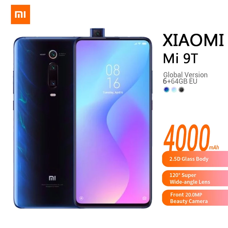 Смартфон Xiaomi Mi 9T 4G 6+64 Гб камера 48Мп+13Мп+8Мп 4000 мАч|Смартфоны| |