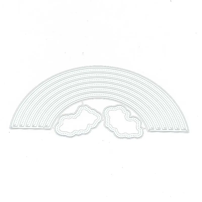 

JC New Rainbow Clouds Shape Frame Metal Cutting Dies for Scrapbooking Craft Mold Stencil Handmade Paper Card Make Template Decor