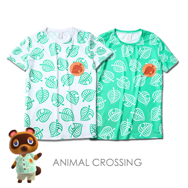 2020 Animal Crossing New Horizons T shirt Tom Nook Cosplay Summer Beach Men Women Short Sleeve Tops t-shirt Party Costume