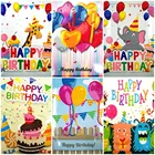 HUACAN 5D DIY Алмазная картина рождественские открытки с днем рождения поздравительные открытки Алмазная Вышивка Дети ручной работы день рождения