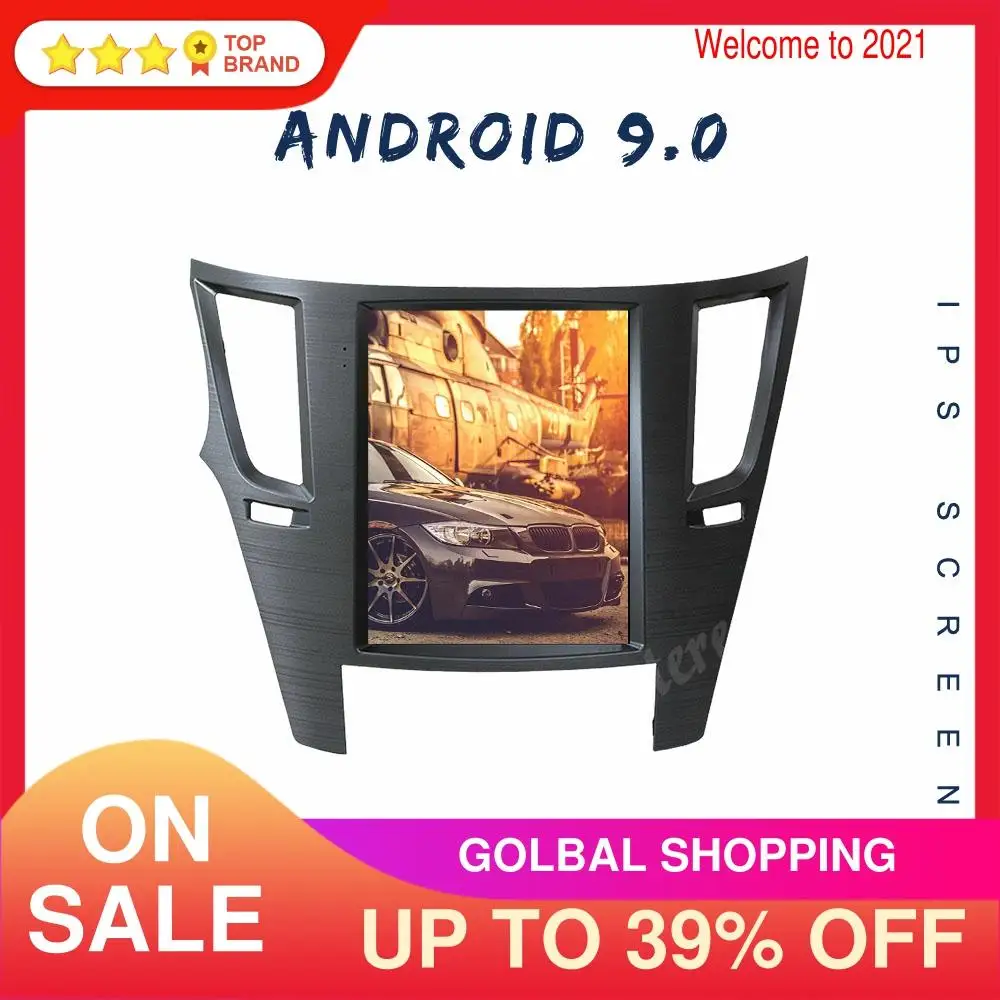 

4+128G Android 9.0 For Subaru Legacy Outback 2009-2014 Tesla Style Car GPS Navigation Auto Radio Head unit Multimedia Player IPS