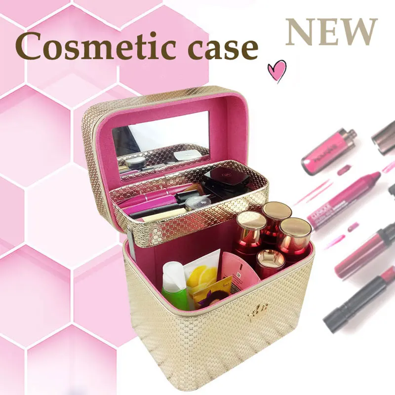 Чехол ushoul Beauty Большой Вместительный Профессиональный органайзер для макияжа