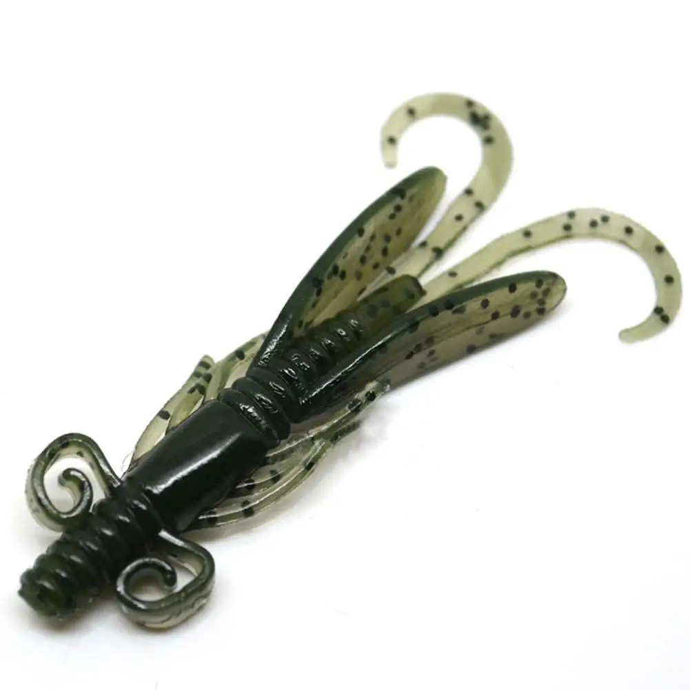 4 шт. рыболовные приманки мягкие необычной формы раки стеклянные креветки