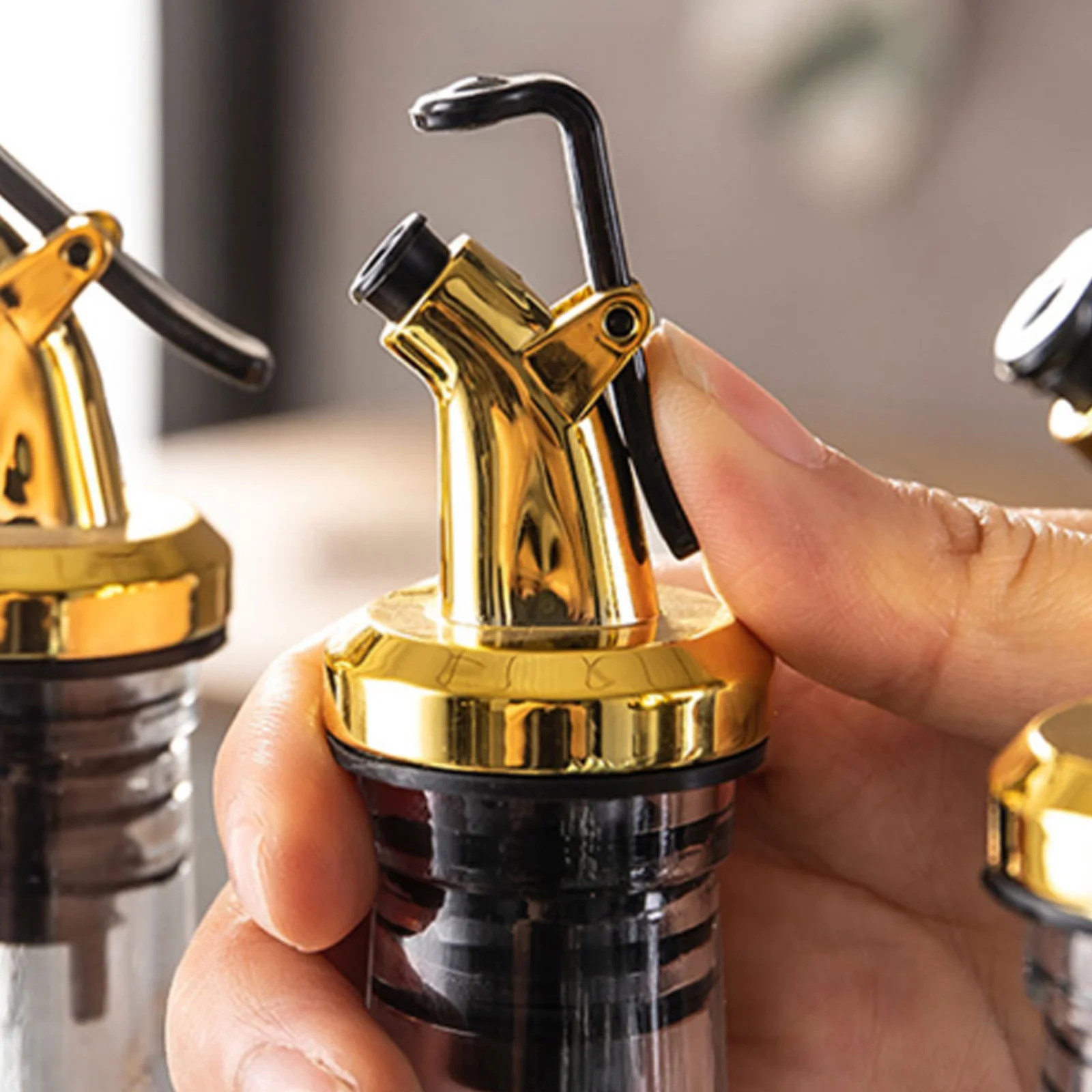 

Hip Flask Pouring Olive Oil Bottle Stopper Dispenser Rubber Leakproof Sealing Cork Stopper Kitchen Tools Bar Gadget Dropshipping