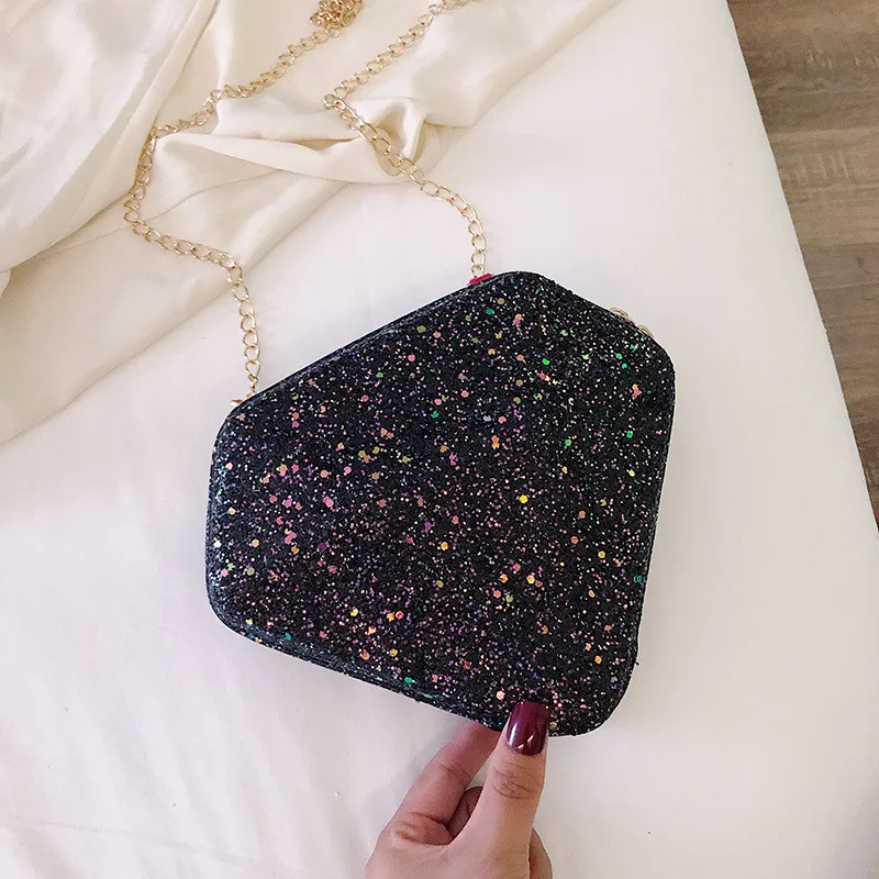 Роскошная вечерняя женская сумка на плечо модная сумка-мессенджер с цепочкой и