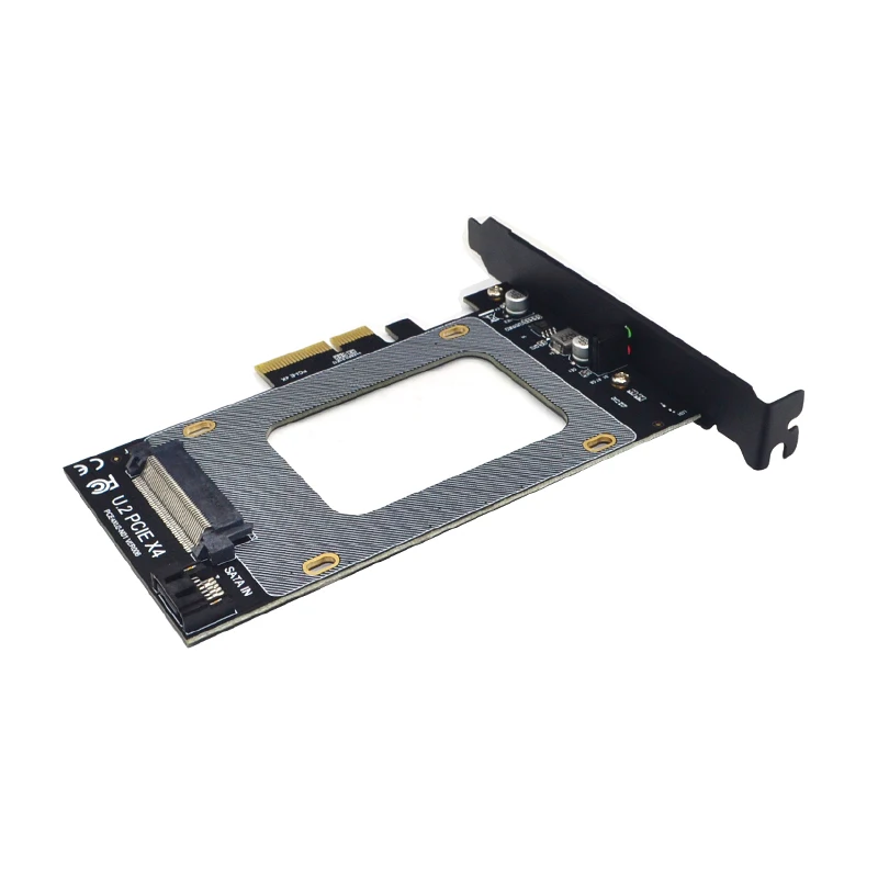 Адаптер PCIE Riser PCI Express 3 0 X4 к U.2 адаптер PCIe U2 SSD PCI-E Расширительная карта x4 2 5 &quotSATA