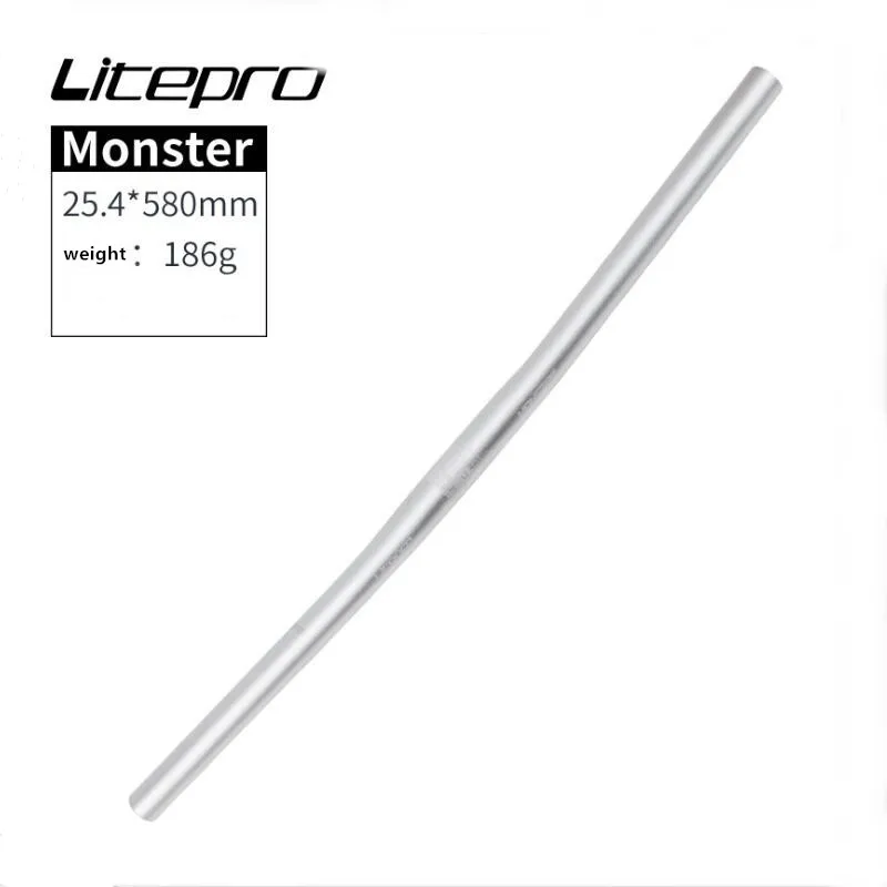 Горизонтальный велосипедный руль Litepro monster 6061 плоский из алюминиевого сплава для