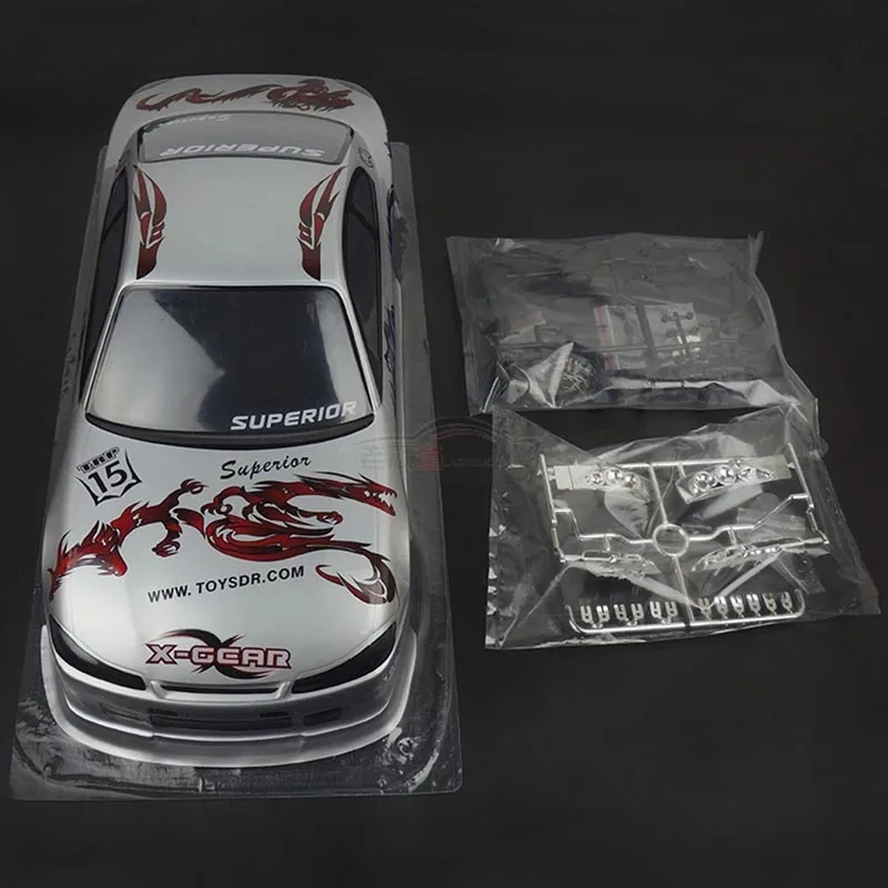 2 комплекта Silvia 7 S009 S15 1/10 1:10 ПВХ Окрашенный корпус для RC хобби гоночный автомобиль