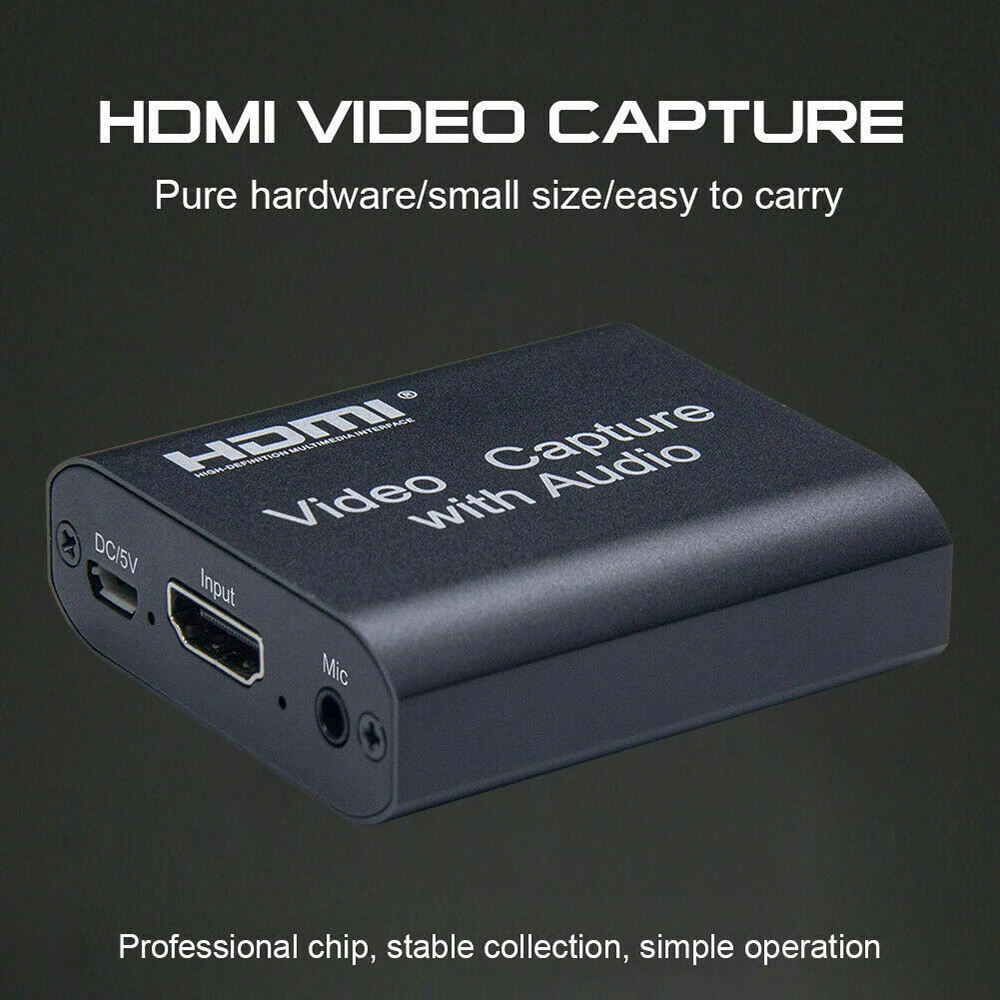 USB HDMI 4K 1080P видео Захват к карта для PS4 игры потокового прямого эфира трансляции с