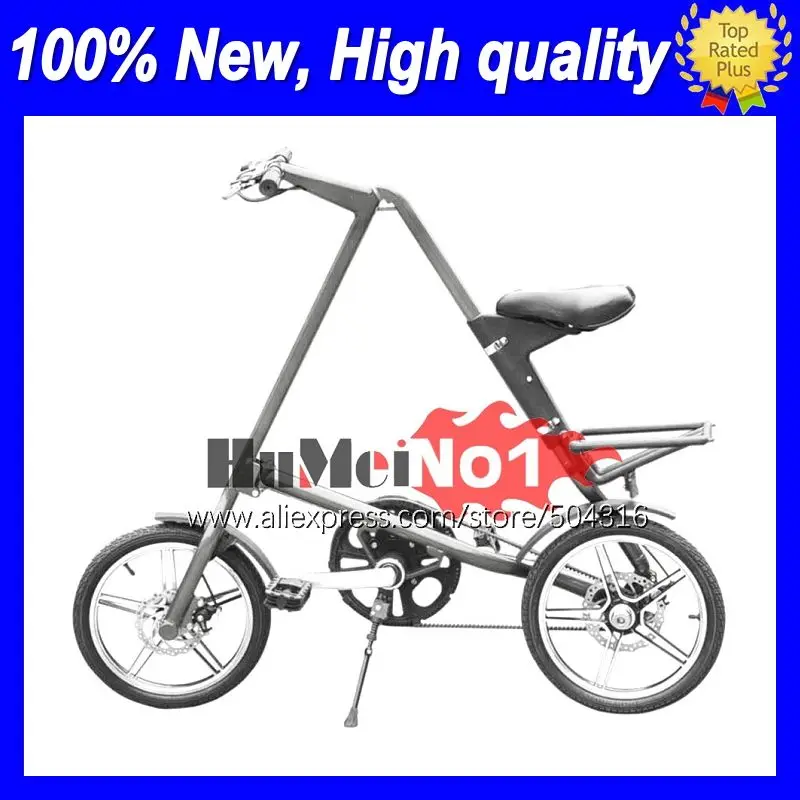 

Складной горный велосипед, 16 дюймов, колеса для спиц, двойные дисковые тормоза, двойная амортизация, интегрированное колесо