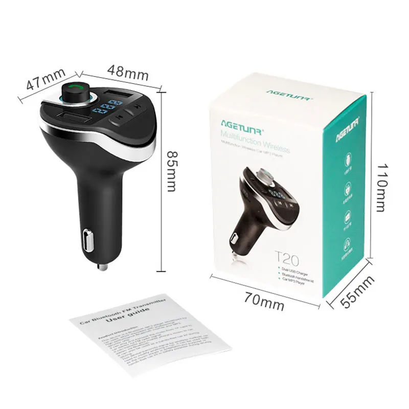 Автомобильный MP3 плеер UNCOM Bluetooth mp3 зарядное устройство USB FM передатчик гарнитура