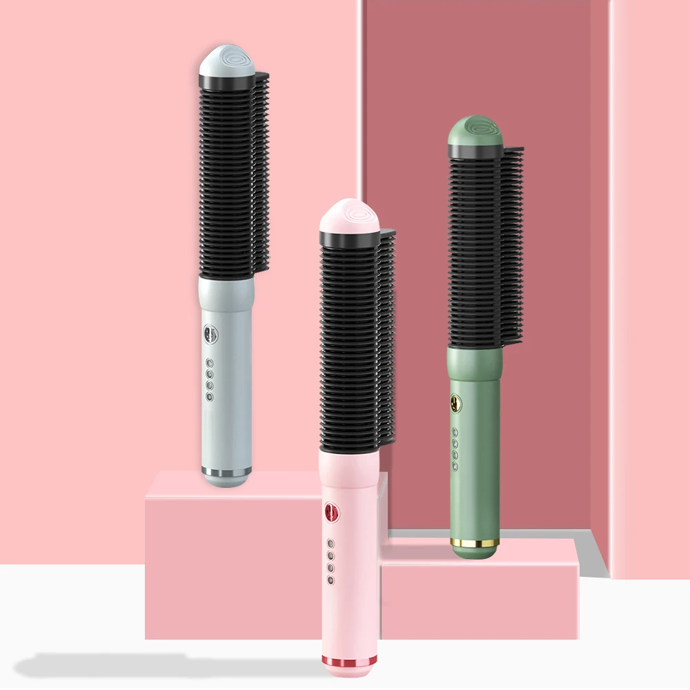 

Hair Straightening Brush Professional Ion Hot Comb Hair Straightener Fast Heating Electric Hair Brush Ceramic Curling Iron Hair