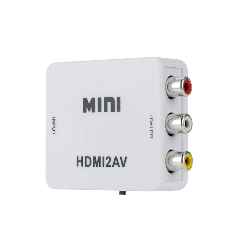 Адаптер видеоскалера Creacube HDMI-совместимый с RCA AV/CVBS L/R HD-видео преобразователь 1080P