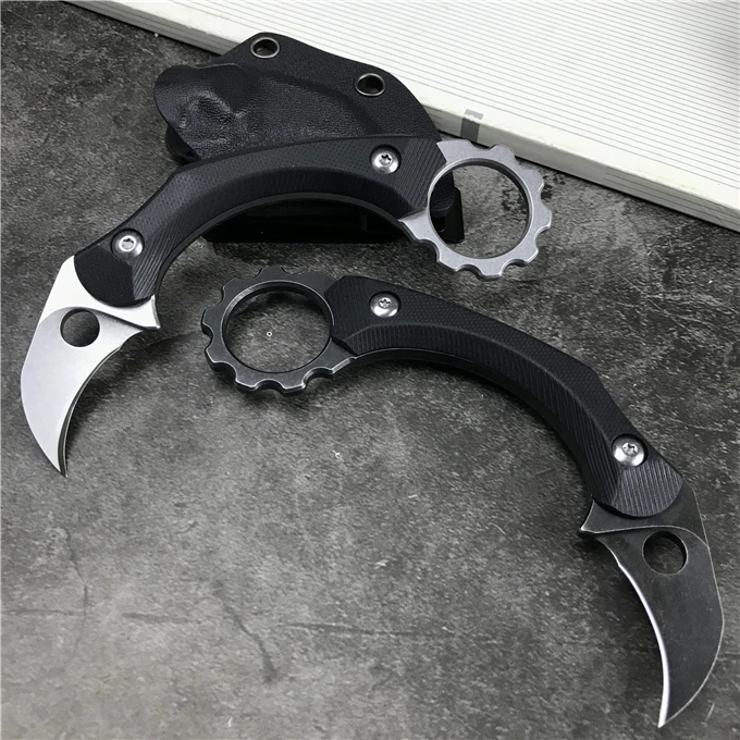 Ножи Karambit CS GO лезвия для мытья поверхности камня + стальной инструмент 440C